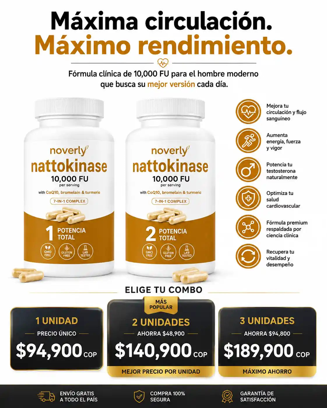 Nattoquinasa - Activa tu Testosterona